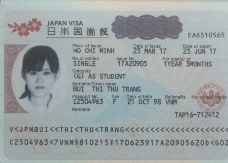 Visa du học Nhật Bản
