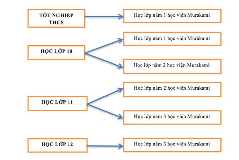 Các lớp học chuyển tiếp tại trường trung học Murakami Osaka